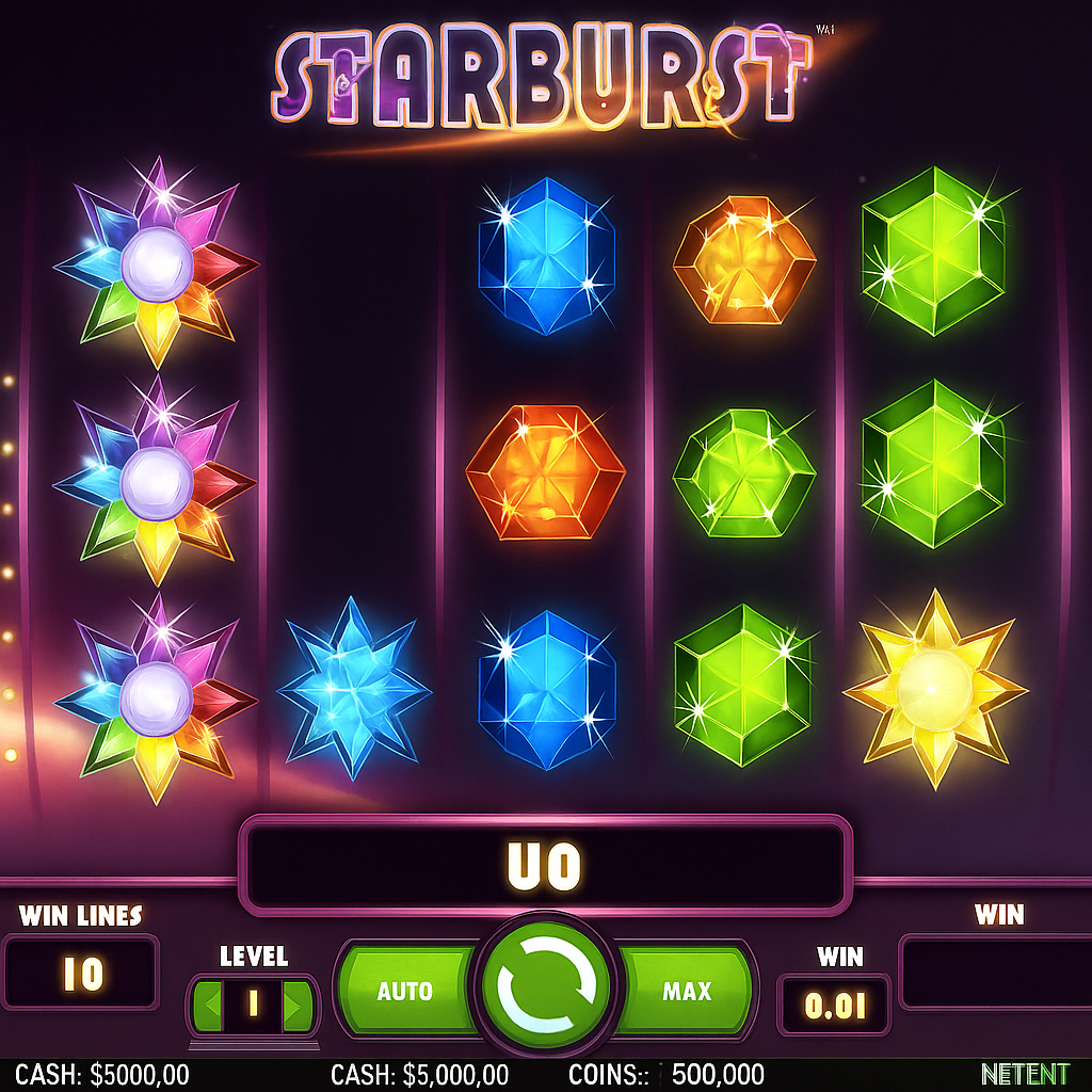 BeepBeep Casino - Starburst Slot Game